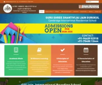 GSsjaingurukul.in(GSS Jain gurukul) Screenshot