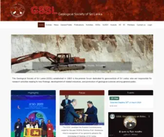 GSSlweb.org(Geological Society of Sri Lanka Laravel) Screenshot