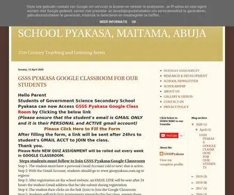 GSSSpyakasa.com.ng(GOVERNMENT SCIENCE SECONDARY SCHOOL PYAKASA) Screenshot