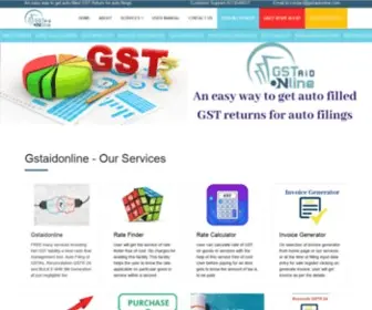 Gstaidonline.com(GST Software for Return Filing & Billing) Screenshot