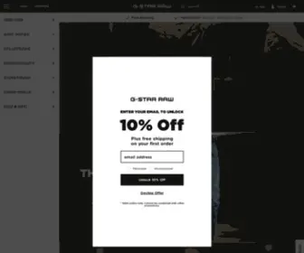 Gstarraw.com(G-Star RAW®) Screenshot