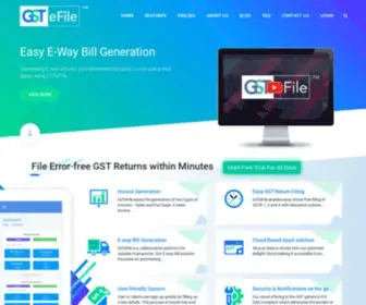 Gstefile.com(GSTefile is an easy Billing and Returns filing Software) Screenshot