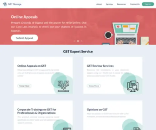 GStgarage.com(GST Garage) Screenshot