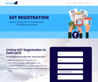 GSthelp.co.in(GST Registration in Delhi) Screenshot