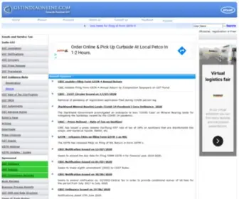 Gstindiaonline.com(A comprehensive resource on gst in india) Screenshot