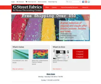 GStreetfabrics.com(G Street Fabrics) Screenshot