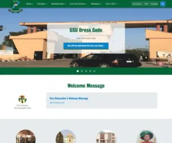 Gsu.edu.ng(Gombe State University is located in Gombe State Nigeria) Screenshot