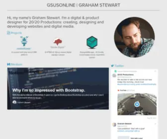 Gsusonline.com(Digital & product designer by Graham Stewart) Screenshot