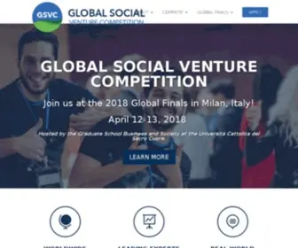 GSVC.org(Global Social Venture Competition) Screenshot