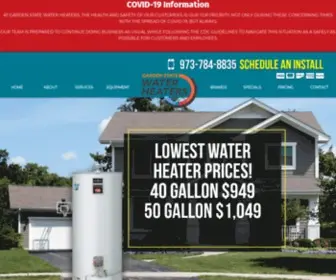 Gswaterheaters.com(NJ Water Heater Company) Screenshot