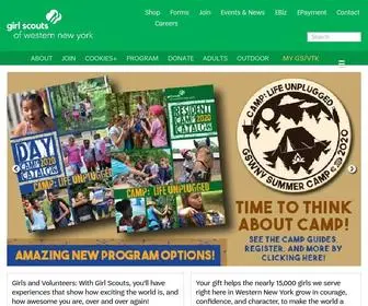 GSWNY.org(Girl Scouts of Western New York) Screenshot