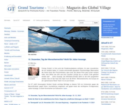 GT-Worldwide.com(Wir schicken Ihre Sehnsucht auf die Reise) Screenshot