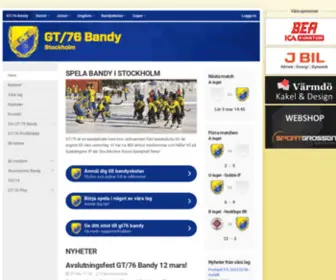 GT76Bandy.se(GT 76 Bandy) Screenshot