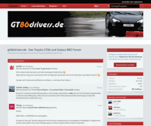 GT86Drivers.de(Das Toyota GT86 und Subaru BRZ Forum) Screenshot