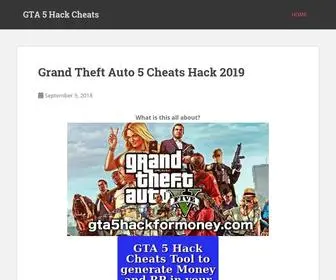 Gta5Hackformoney.com(GTA 5 Hack Cheats) Screenshot