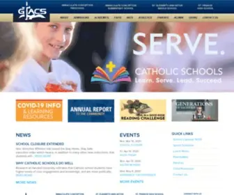 Gtacs.org(Excellence in Catholic education for preschool through grade 12) Screenshot