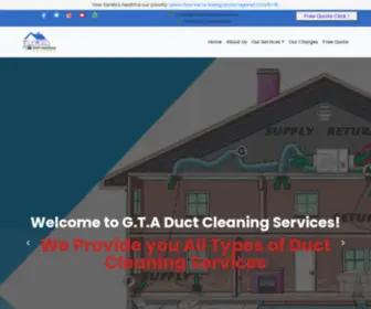 Gtaductcleaners.com(GTA Duct Cleaners) Screenshot