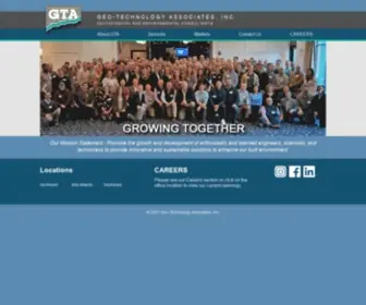 Gtaeng.com(Geo-Technology Associates, Inc) Screenshot