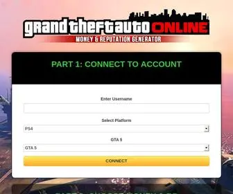 Gtafreemoney.xyz(GTA 5 Money & RP Generator) Screenshot