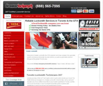 Gtalocksmith.com(Locksmith Toronto) Screenshot