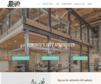 Gtalofts.com(Toronto's True Loft Site) Screenshot