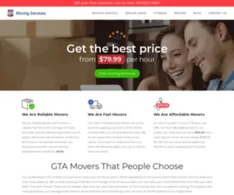 Gtamoving.com(GTA Moving Services) Screenshot