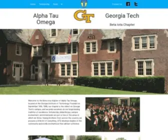 Gtato.org(The Beta Iota chapter of Alpha Tau Omega) Screenshot