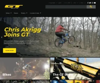 Gtbicycles.com(GT Bicycles) Screenshot