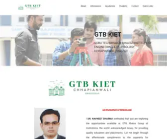GTB.org.in(Guru Teg Bahadur Khalsa Institute of Engineering & Technology) Screenshot