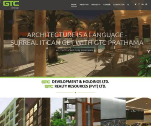 GTCgroupbd.com(GTC Development & Holdings) Screenshot