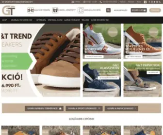 Gtcipo.hu(A G&T cipő webshop) Screenshot