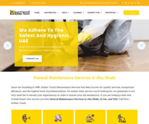 Gtco.ae(Golden Touch General Maintenance & Property Management) Screenshot