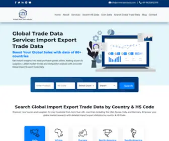 GTdservice.com(Global Import Export Trade Data and Statistics) Screenshot