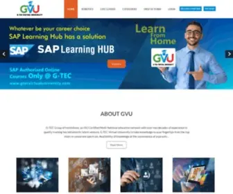 GtecVirtualuniversity.com(G-TEC Virtual University) Screenshot
