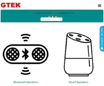 Gtekltd.com(Bluetooth speakers supplier) Screenshot