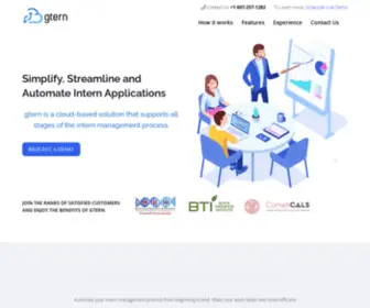 Gtern.com(Cloud-based Grant/Internship management software) Screenshot