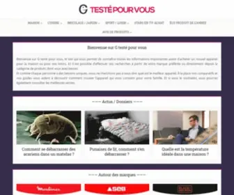 Gtestepourvous.fr(Avis consommateur de produits) Screenshot