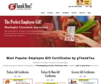 Gthankyou.com(Employee Gift Certificates) Screenshot