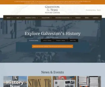 GThcenter.org(Explore Galveston's History) Screenshot