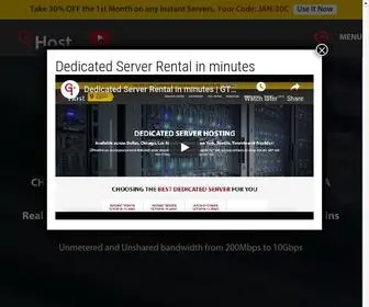 Gthost.com(Reliable and Affordable Instant Dedicated Servers in USA) Screenshot