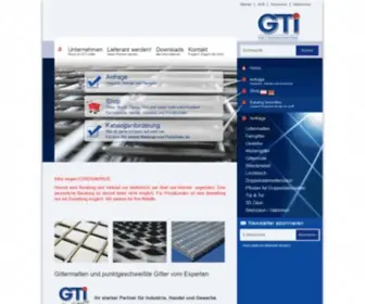Gti-Gitter.at(Gittermatten, Gitterroste, Roste und vieles mehr) Screenshot
