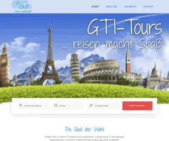 Gti-Tours.de(Reisen mit Freude) Screenshot