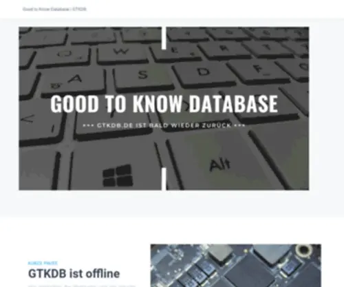 GTKDB.de(Good to Know Database) Screenshot