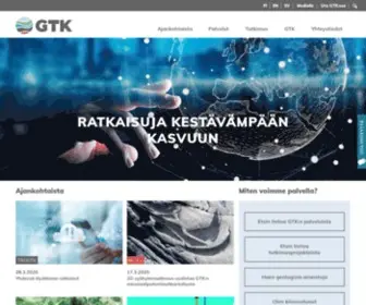 GTK.fi(Geologian tutkimuskeskus GTK) Screenshot