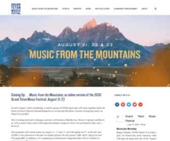 GTMF.org(The Grand Teton Music Festival’s mission) Screenshot