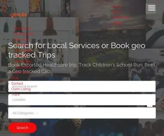 Gtmobi.com(Search for Local Services & Book Geo tracked Trips) Screenshot