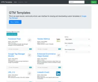 GTmtemplates.com(GTM Templates) Screenshot