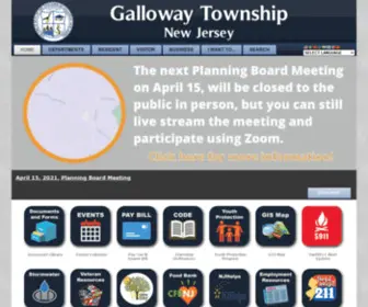 GTNJ.org(Galloway Township Municipal Government) Screenshot