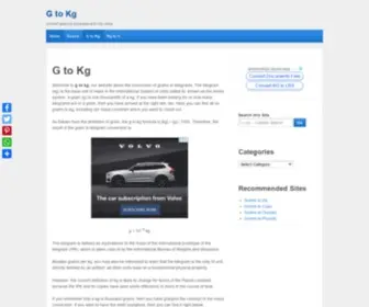 Gtokg.com(G to Kg) Screenshot