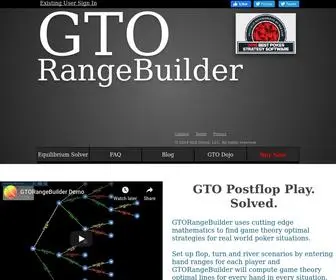 Gtorangebuilder.com(GTO Range Builder) Screenshot
